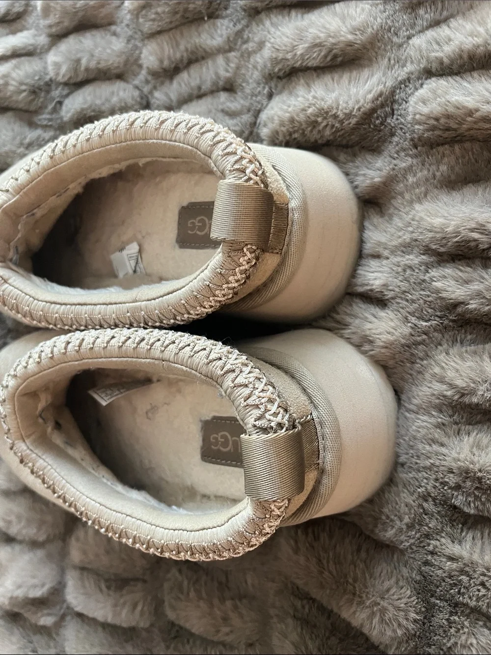 UGG Cozy Suede Slip On Platform Slippers